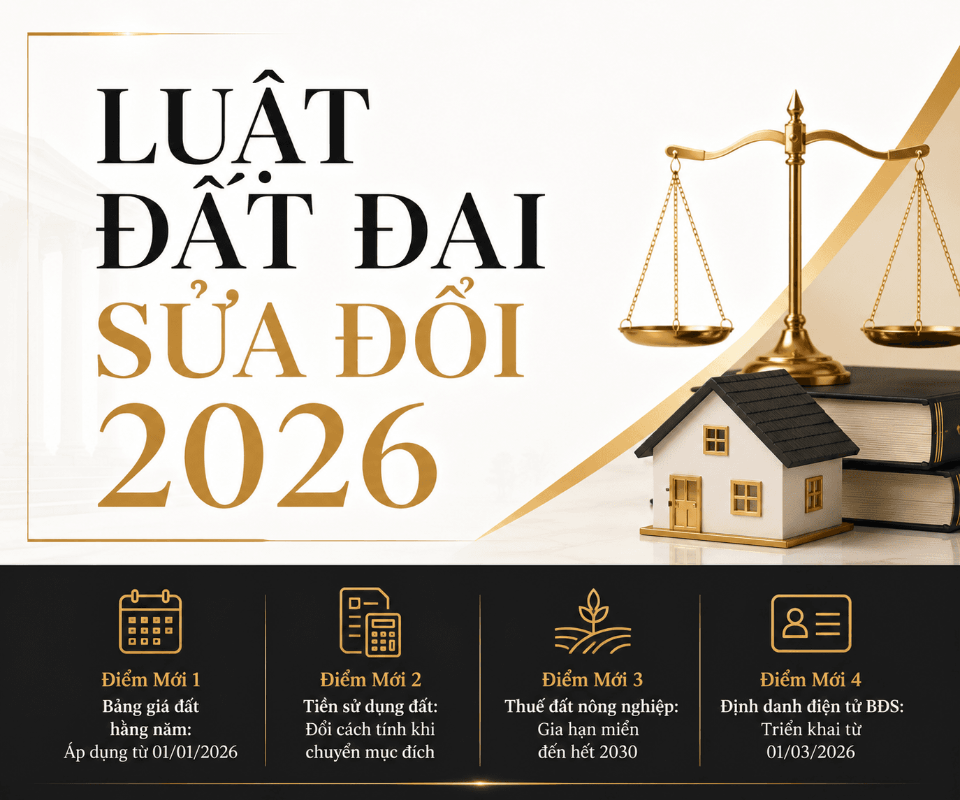 LUẬT ĐẤT ĐAI SỬA ĐỔI 2026: 4 ĐIỂM MỚI ẢNH HƯỞNG TRỰC TIẾP ĐẾN QUYỀN LỢI CỦA BẠN